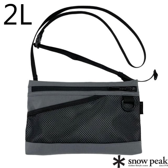 【Snow Peak】Everyday Use Sacoche 日用休閒隨身側背包2L/AC-21AU417RGY 灰色✿30E010